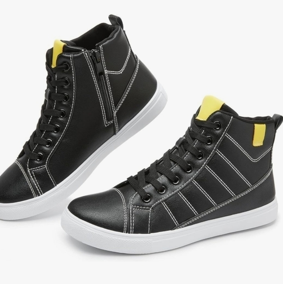 ZGR High Top Sneakers for Women Lace Up Leather Fashion Sneakers Ankle Boots - Picture 6 of 6